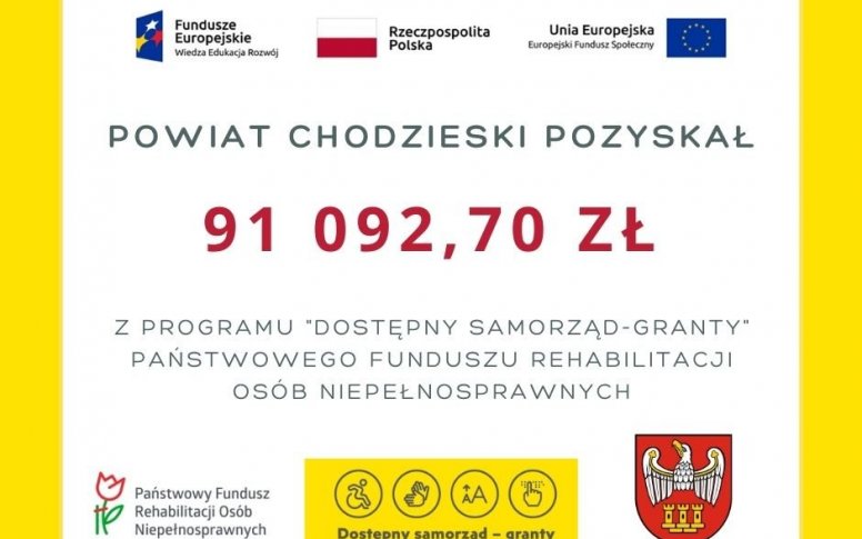 Dostępny samorząd-grant dla Powiatu Chodzieskiego
