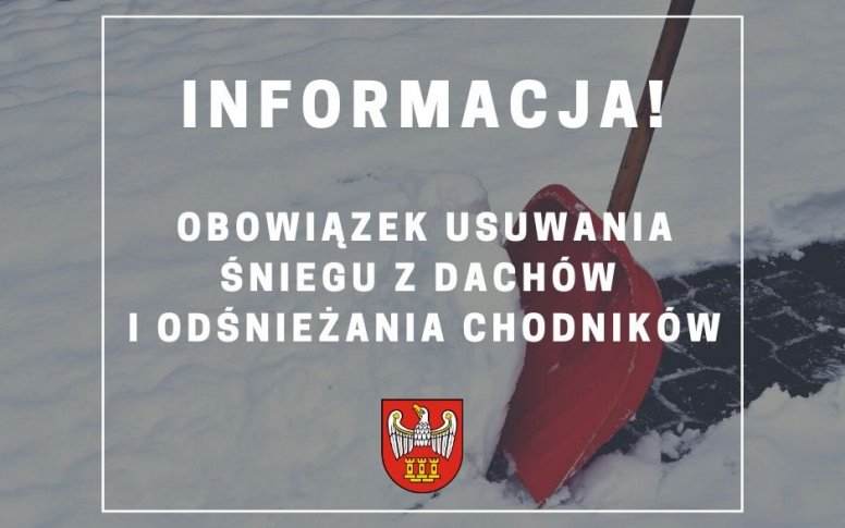 obowiązek usuwania śniegu z dachów i odśnieżania chodników