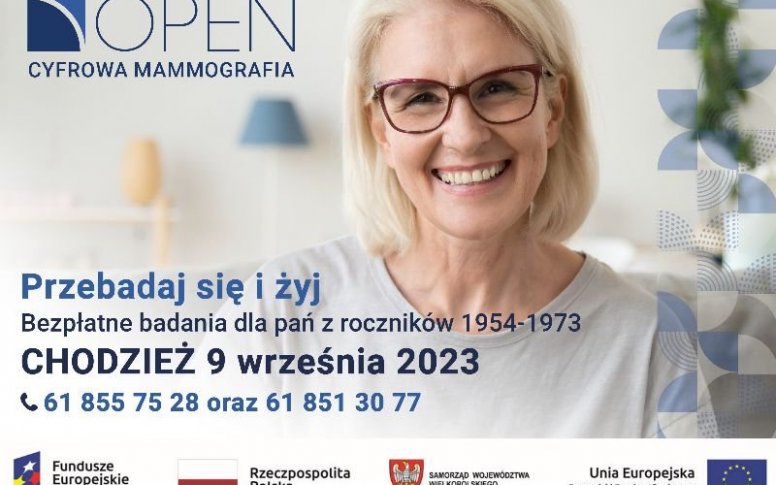 Bezpłatne badania mammograficzne