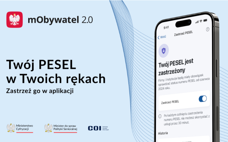 Baner - Zastrzeż PESEL