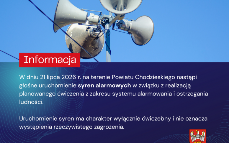 Głośne uruchomienie syren alarmowych