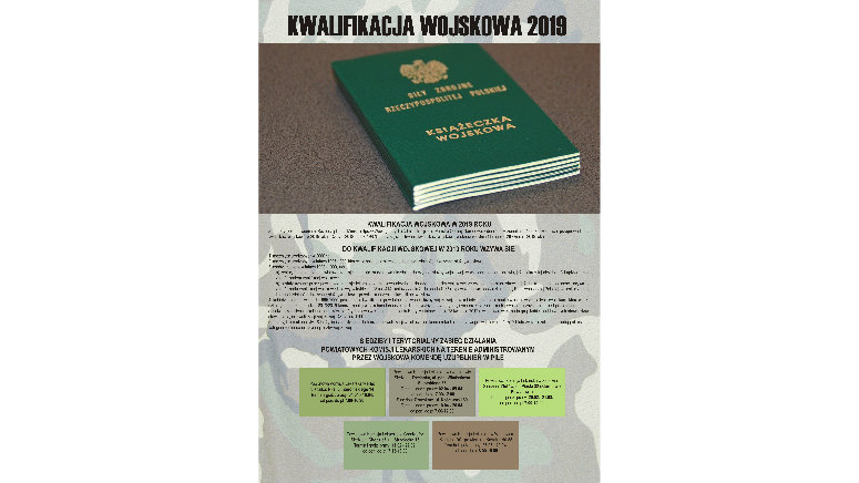 Kwalifikacja wojskowa 2019